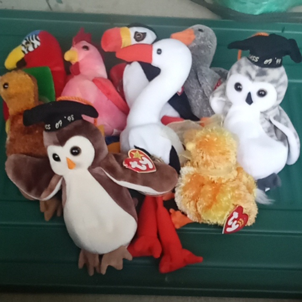 Set of 9 Beanie Babies (Birds)